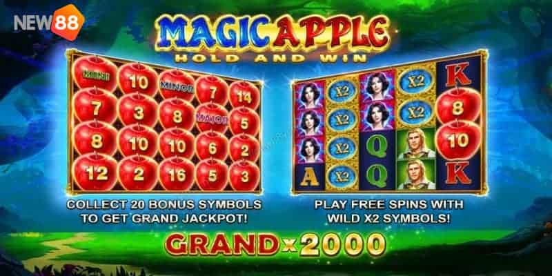 Nổ Hũ Magic Apple Slot Game Quay Đổi Thưởng NEW88 1 nổ hũ Magic Apple Slot